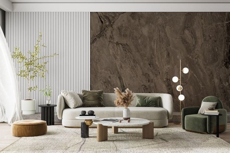 Vì sao nên ốp nhựa giả đá phòng khách?