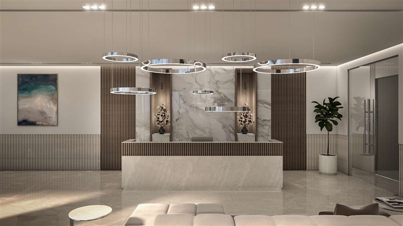 Tấm ốp tường giả đá cho đại sảnh đẹp 