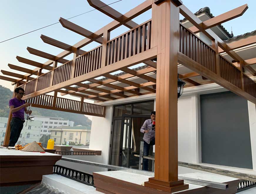 Tổng hợp 25+ mẫu giàn Pergola gỗ nhựa đẹp 