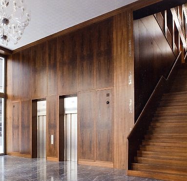 Mẫu tấm ốp tường cho khu vực thang máy đẹp 