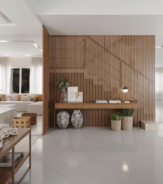 Mẫu lam nhựa giả gỗ trang trí cầu thang
