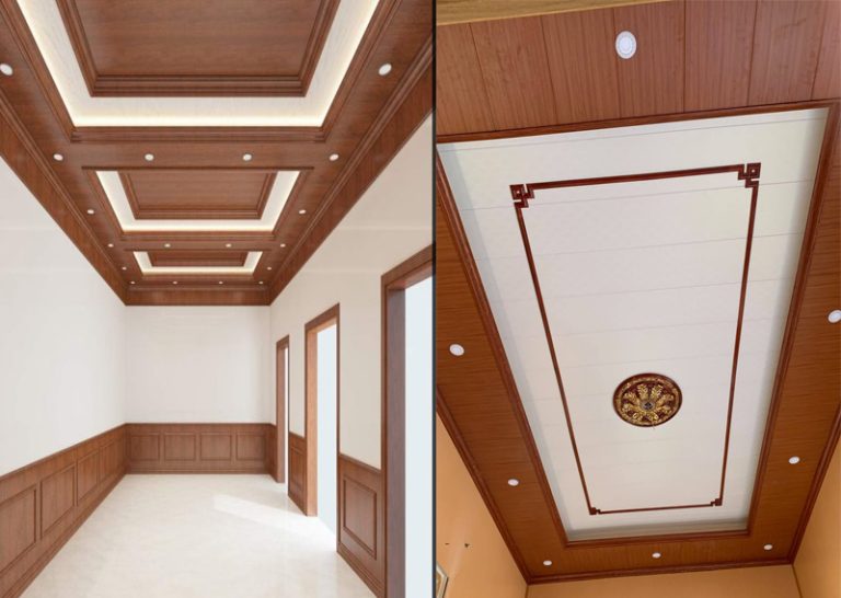 10 Mẫu ốp trần nhựa gỗ sang trọng, hiện đại