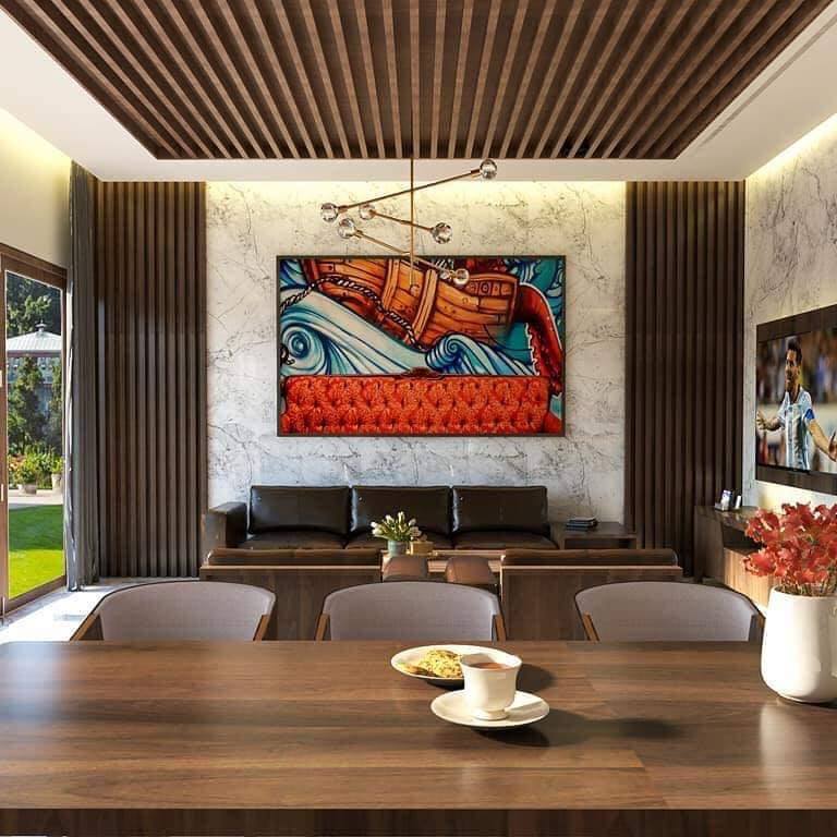 10 Mẫu ốp trần nhựa gỗ sang trọng, hiện đại