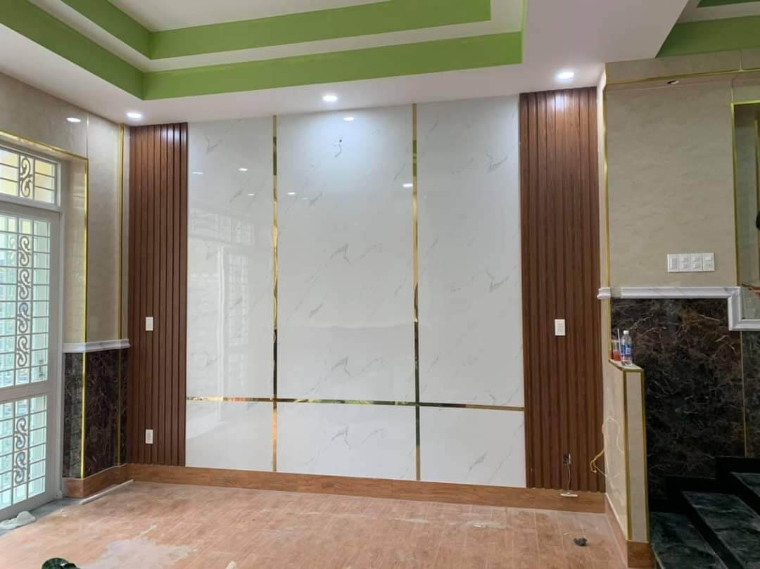 10 mẫu ốp tường bằng lam nhựa giả đá hiện đại
