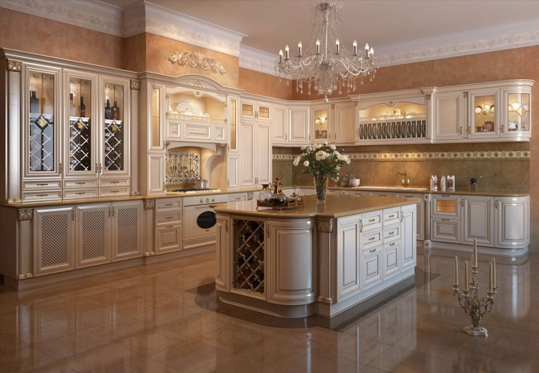 Xu hướng sử dụng phào chỉ trang trí tủ bếp