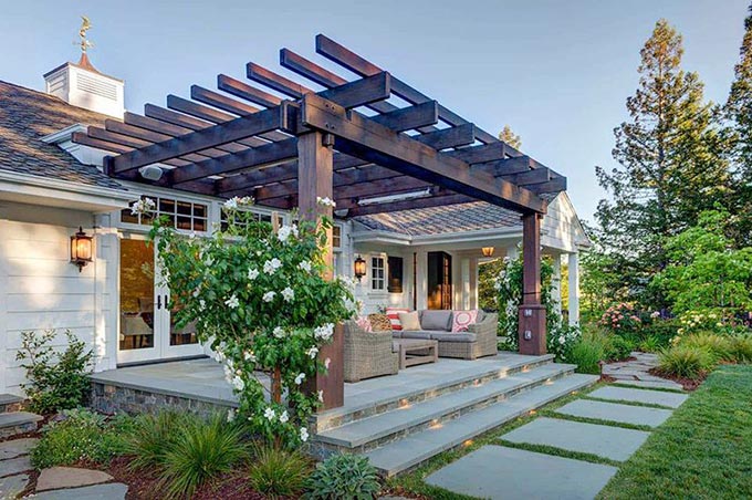 Tổng hợp 25+ mẫu giàn Pergola gỗ nhựa đẹp 