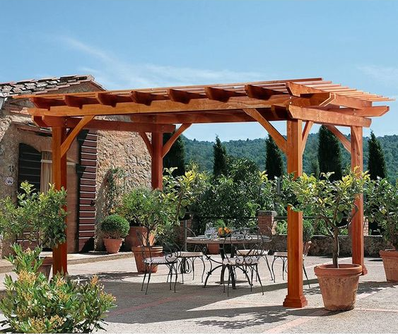 Tổng hợp 25+ mẫu giàn Pergola gỗ nhựa đẹp 