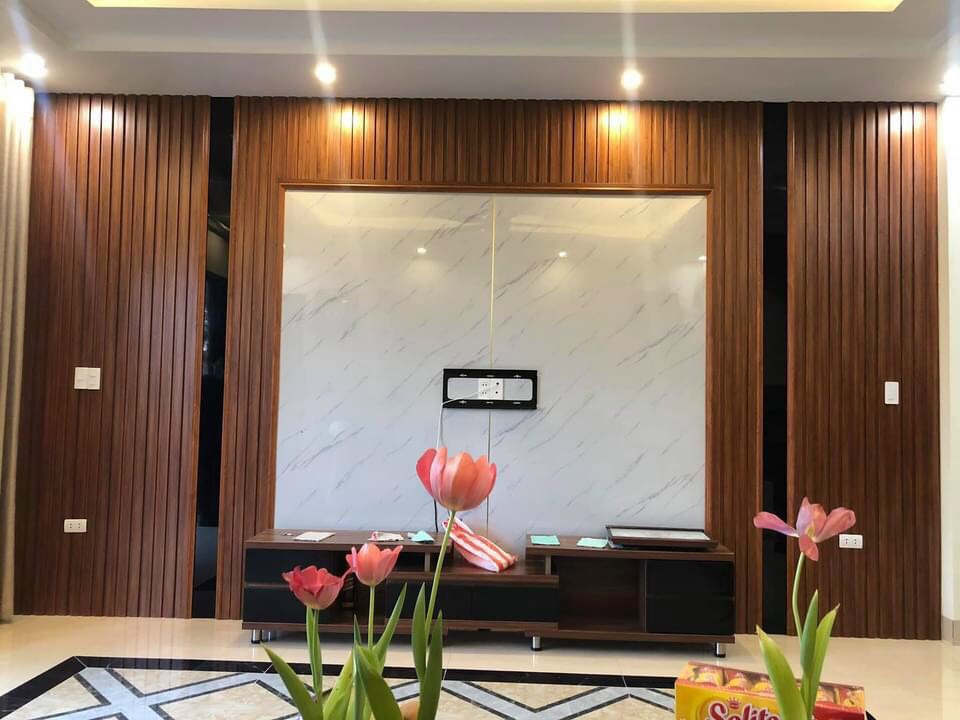10 mẫu ốp tường bằng lam nhựa giả đá hiện đại